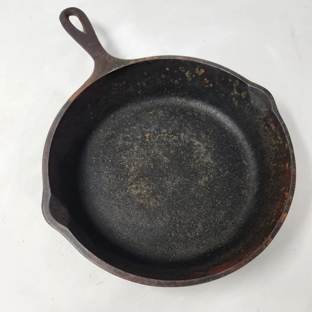 Lodge Vintage 3-Notch Cast Iron Skillet 5 SK Made In USA 8 Inch Frying Pan